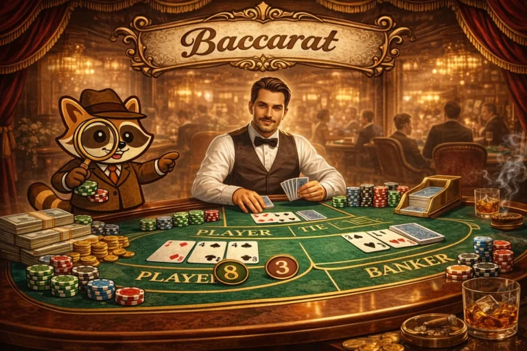 Baccarat table